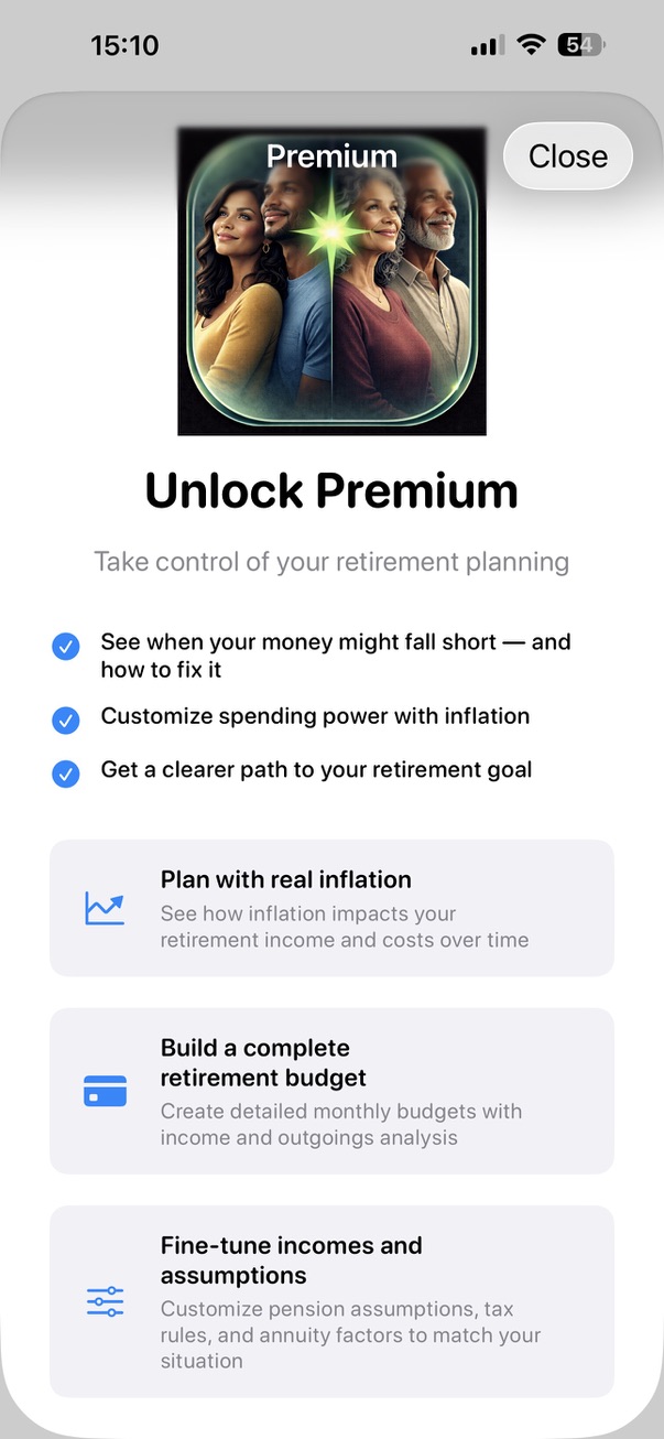 PensionBud screenshot 2